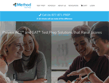 Tablet Screenshot of methodtestprep.com